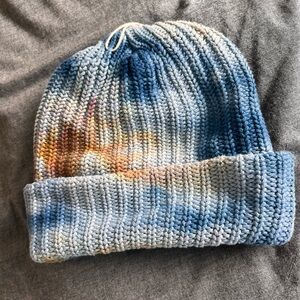 Multicolor Knit Beanie Hat
